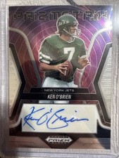 2025 Panini Prizm Black Ken O'Brien #46 Prizmatrix Signatures Auto