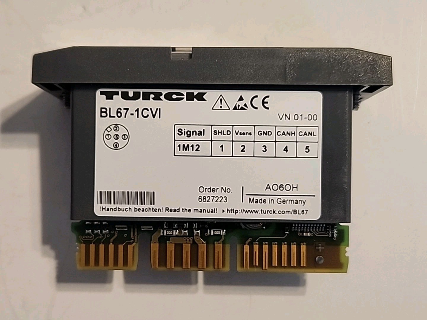 Turck BL67-1CVI Electronic Module, 8 Digital Outputs - Warranty & Free Shipping