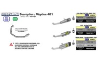 Arrow Pro Race Husqvarna Svartpilen - Vitpilen 401 FüR 401 Svartpilen HQV401