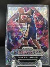 C388 - 2020-21 Panini Prizm - Zion Williamson #30 - Fireworks - Fast Break Disco