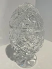 Vintage Waterford Crystal Egg Box Trinket Box Candy Holder  5 x 2.75"