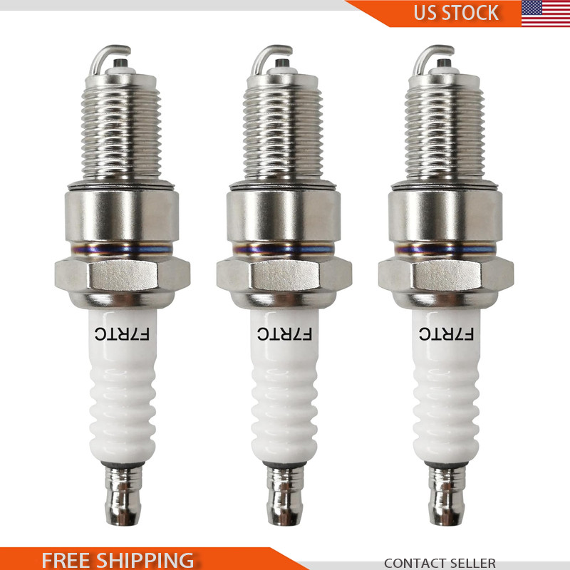 3 Pack F7RTC Spark Plugs NGK 5534 BPR7ES, Bosch 7992 WR5DC, Champion Size: F7RTC