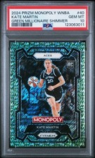KATE MARTIN 2024 Prizm Monopoly WNBA Rookie GREEN SHIMMER /20 PSA 10 GEM *ke
