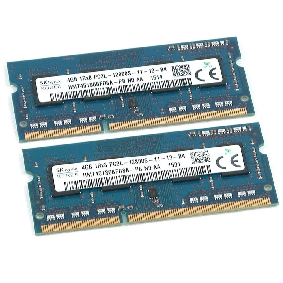 SK Hynix HMT451S6BFR8A-PB 4GB PC3L-12800S DDR3-1600MHz SODIMM Laptop Memory - Image 2 of 3
