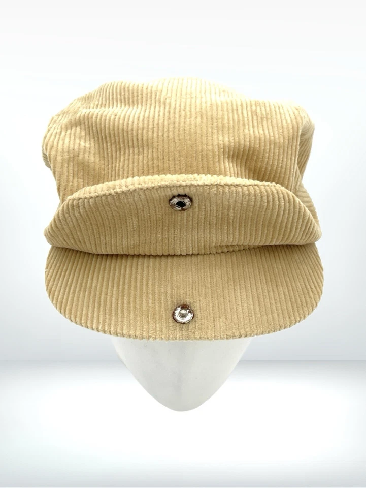 Gorra plana vintage Portland Meadows pana beige carreras de caballos Foto 4 de 4