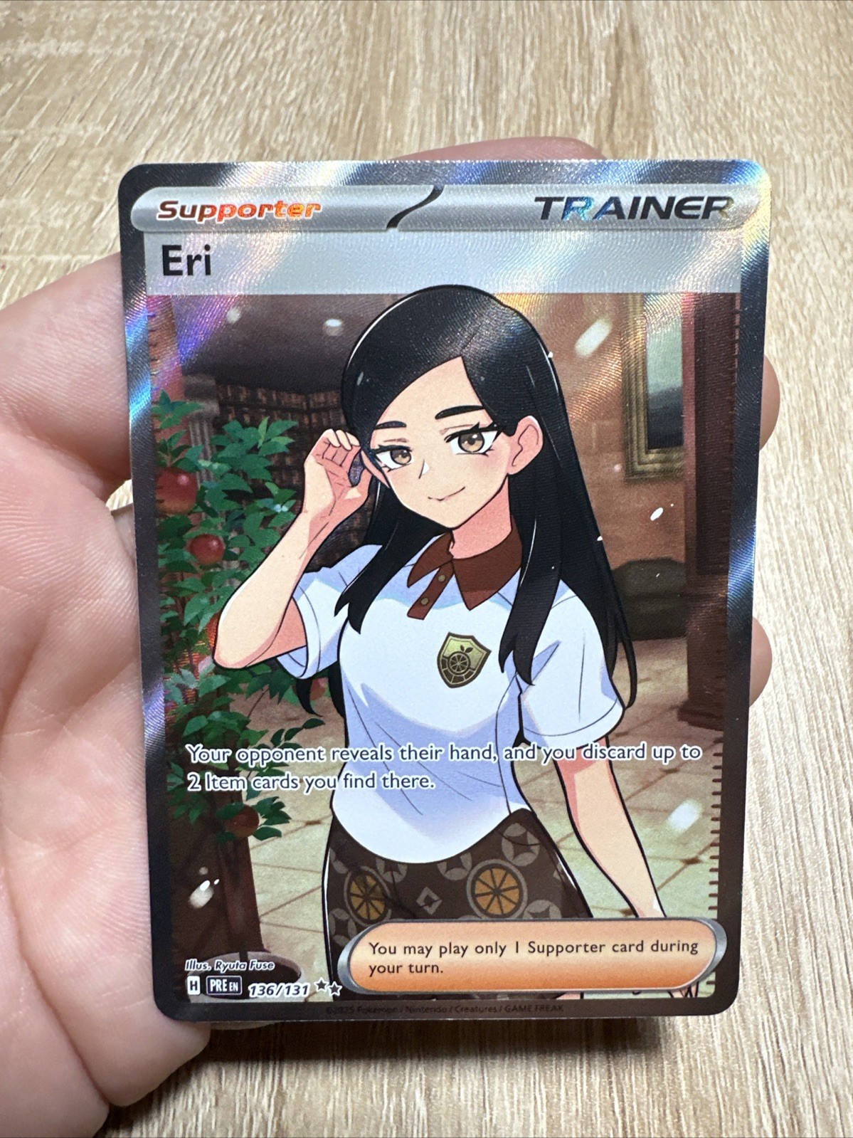 Eri - 136/131 - Prismatic Evolutions - Pokemon TCG - NM - Full Art - HOLO