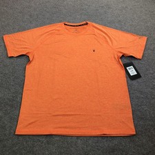 Spyder Rash Guard Shirt Mens Large Orange UPF 30 Swim Quick Dry Surf S923154