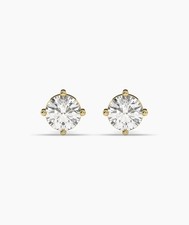 Solid 14K Gold Round Cut Lab Grown Diamond Fo...