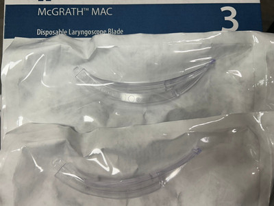 *Lot of 2* NEW McGrath MAC #3 Disposable Laryngoscope Blade 350-005-000 Sealed