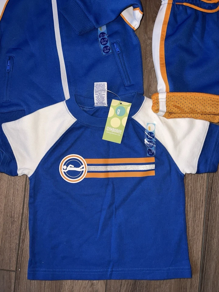 Nuevo con etiquetas Vintage Gymboree Sport Baby Boy 12 18 m 2003 2004 Summer Sports Line Foto 3 de 3