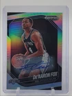 DE'AARON FOX 2024-25 PANINI PRIZM BLACK AUTOGRAPH SILVER SPURS AUTO Q3948
