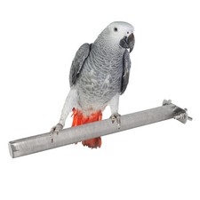Bird Parrot Stainless Steel Stand Perch Rod Bird Grinding Claws Parrot Scratc...