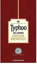 Typhoo Distinctive English Breakfast Black Tea, 25 Bags