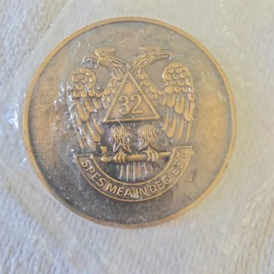 MASONIC BADGE 32 SPES MEA IN DEO EST  TOKEN 1929-1979