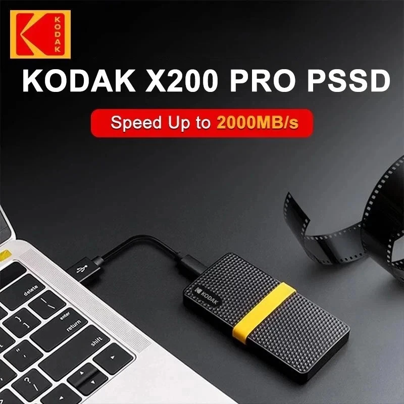 KODAK Ultra Fast SSD X200 Solid State External Hard Drive 128GB 256GB 512GB 1TB - Image 2 of 4