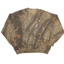 Realtree Hardwoods Camo Sweatshirt Mens 2XL Jerzees Outdoors Vintage