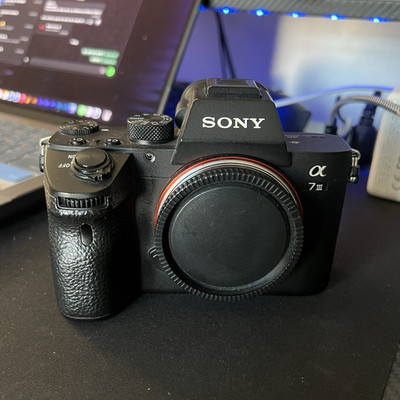 Sony Alpha a7 III Mirrorless Camera Body Black 24.2MP 4K w/ Strap 2 Batteries