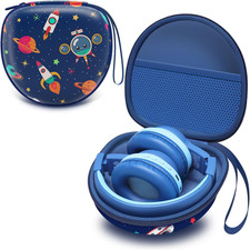 Kids Headphones Case for Folding Headphone, Space Blue Case Only