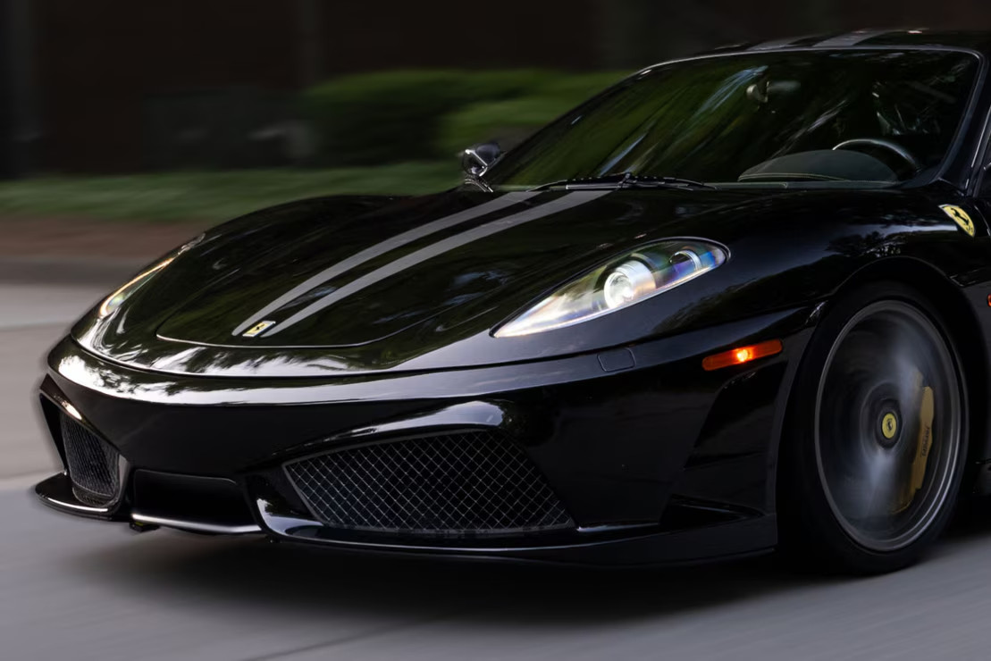 2005-2010 Ferrari F430 Founders Carbon Fiber HID Headlights  LHD/Amber Lens 