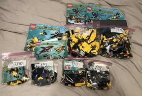 LEGO Aqua Raiders II - LOT (7770 7771 7772 7773 7774 7775) - 95% Complete - USED