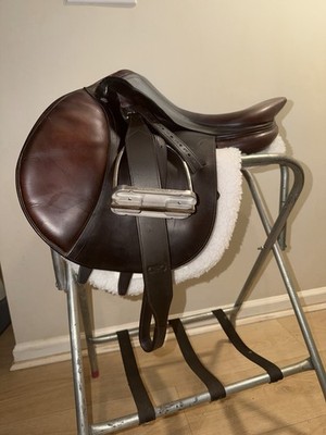 17.5  Antares Brown Jumping/Close Contact English Saddle