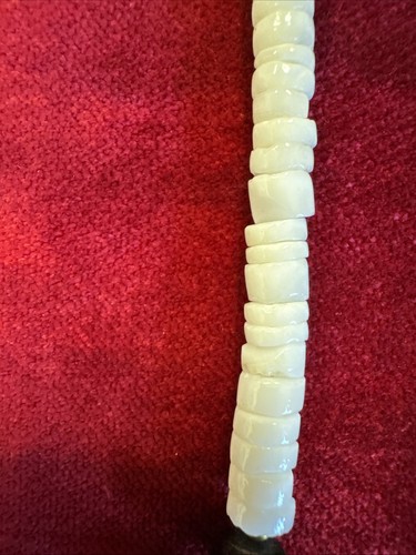 Vintage Handmade Navajo Shell Eagle Pendant Stone & Shell Beaded Necklace 19” - Picture 6 of 10