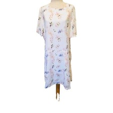 Junie Blake Flowy dress size XL floral white midi length