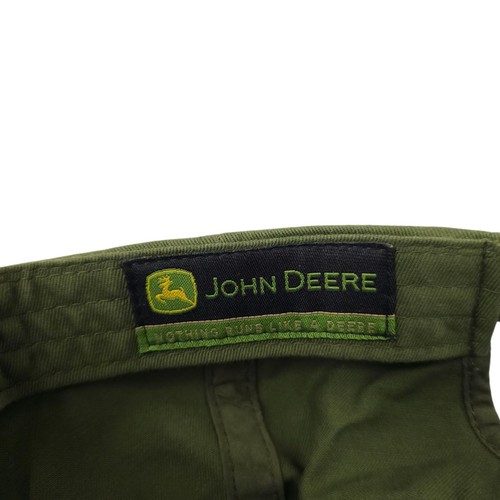 Cappello John Deere Fatigue verde logo toppa strapback berretto camionista baseball fattoria - Foto 8 di 14