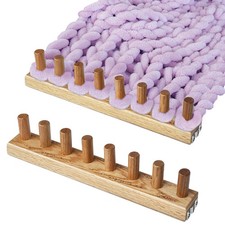 31.5'' Chunky Blanket Loom,Chunky Yarn Wood Loom,Chunky Yarn Loom for Blanket...