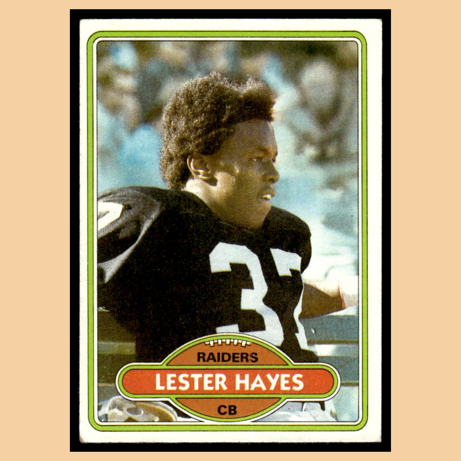 Lester Hayes Rookie #195 1980 Topps Oakland Raiders Football Card NFL EX
