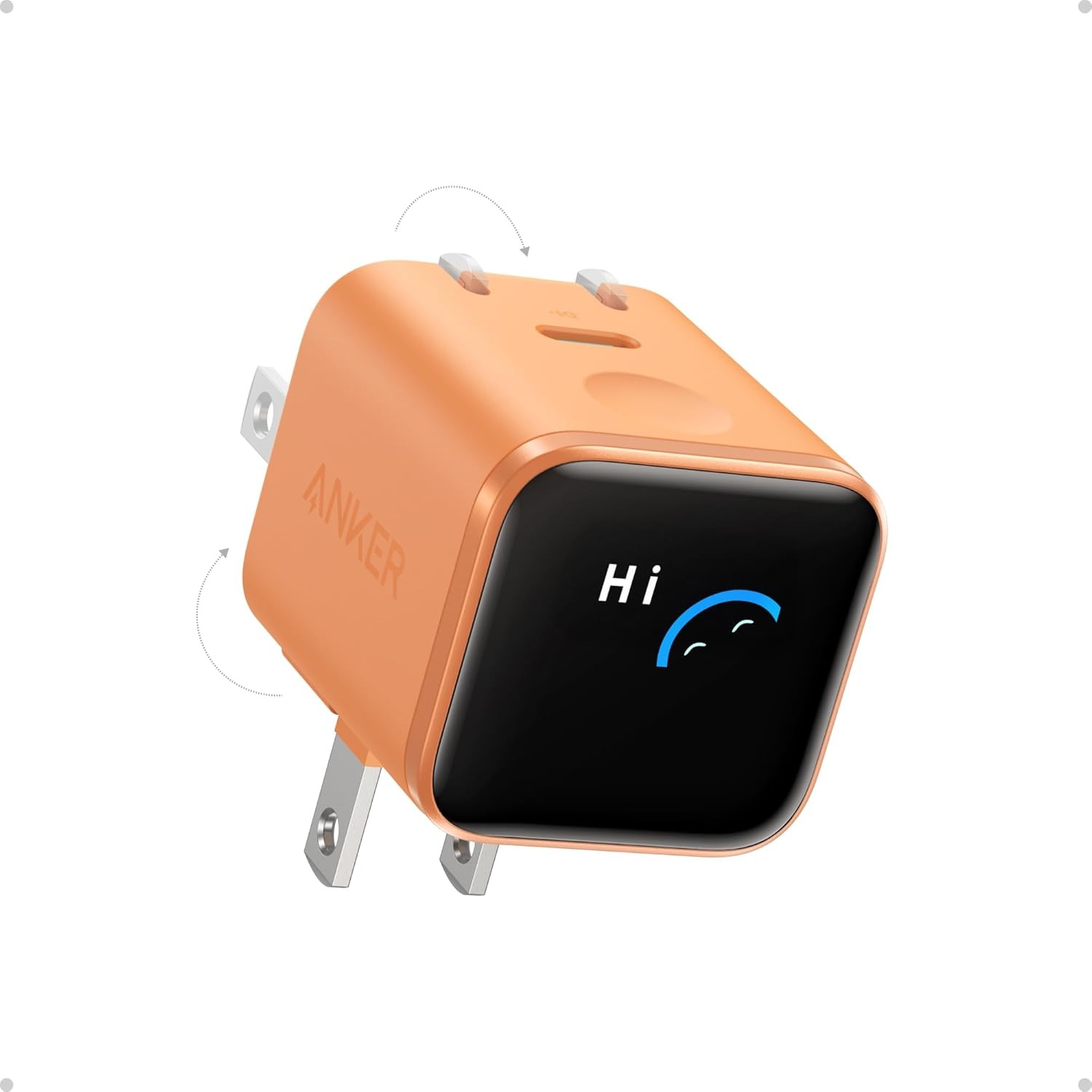 Anker Smart Display Charger, Anker Nano 45W GaN Fast Charging USB C Charger, 180
