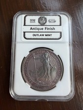 2019 Antiqued Britannia .999 Silver 1oz In case
