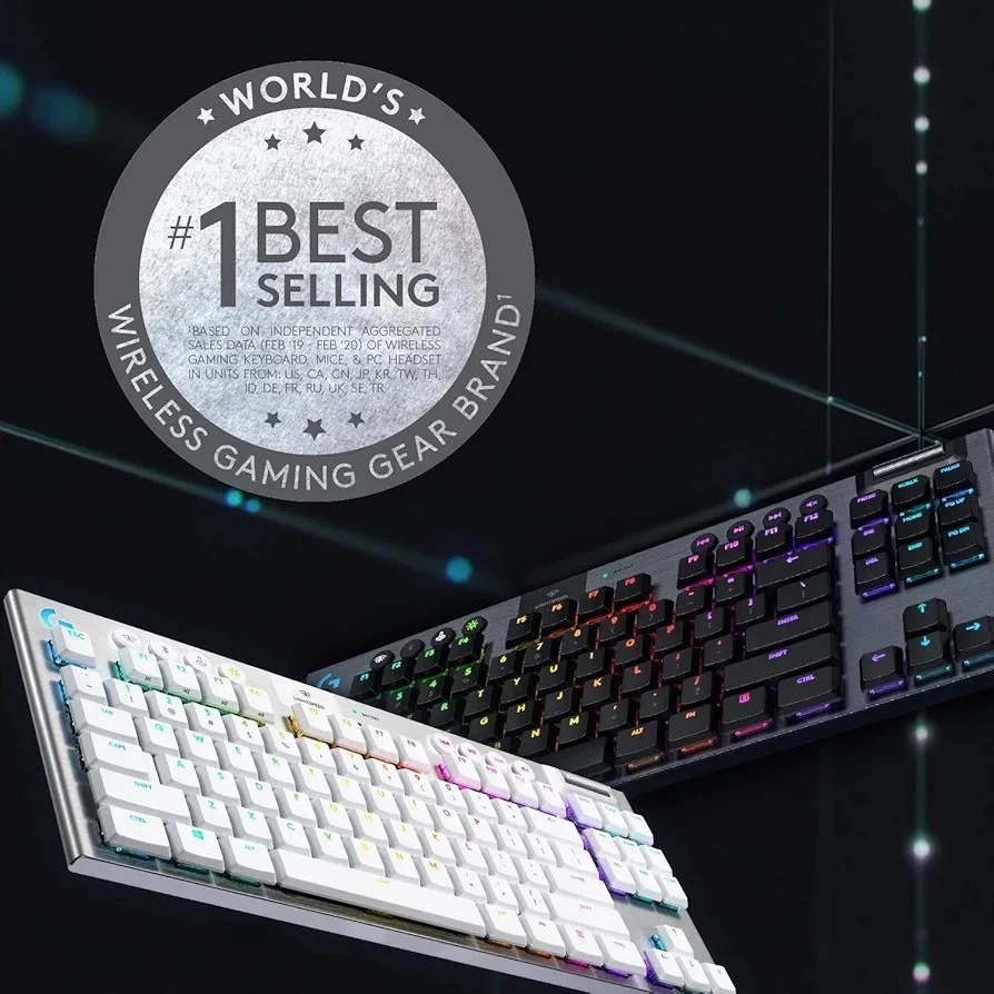 Logitech G915 TKL Linear Kabellose Gaming-Tastatur, QWERTZ - Bild 3 von 4