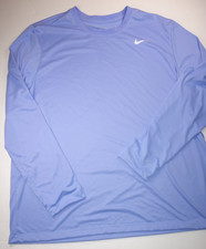 NIKE Light Blue Dri-Fit Long Sleeve T-Shirt NWOT 2XL XXL
