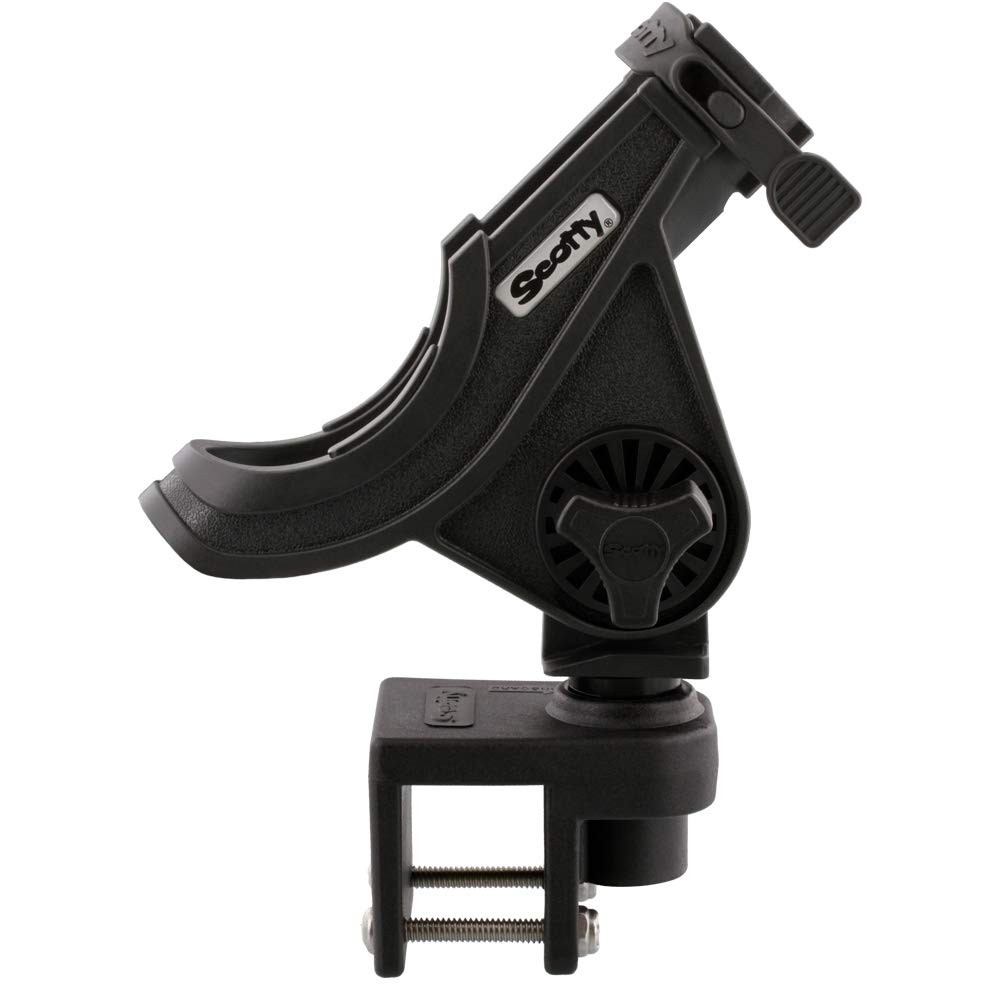 Scotty 284-BK Baitcaster/Spinning Rod Holder w/ 243 Square R