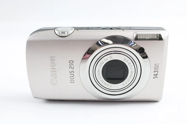 Canon IXUS 210 Digital Compact Camera Working w/ 5x IS Zoom Lens