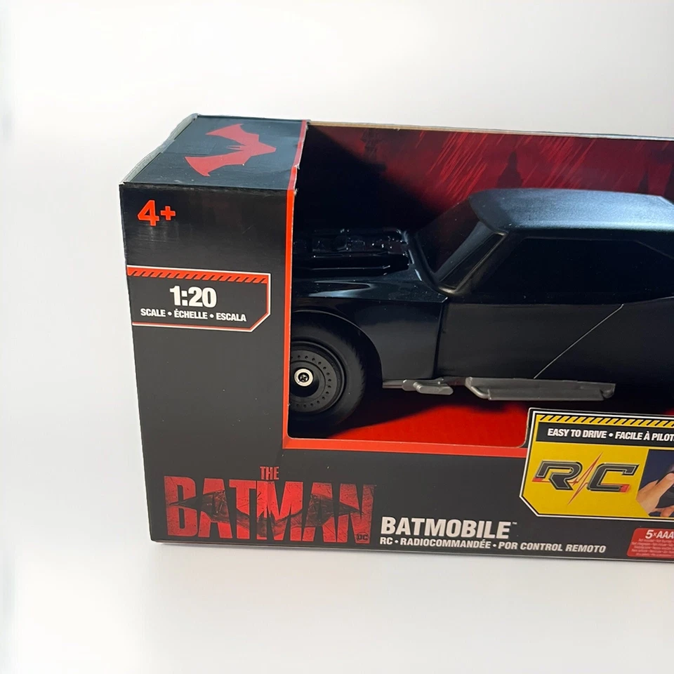 DC The Batman Movie Batmobile 1:20 RC Radio Controlled 2022 Spin Master - Image 4 of 4