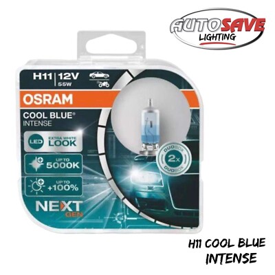 OSRAM - H11 Cool Blue Intense Next Gen 5000K (Twin Pack) Car Bulbs (64211CBN)