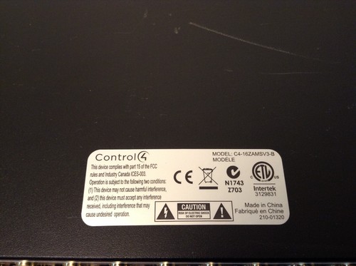 Control4 C4-16ZAMSV3-B Advanced Audio Matrix Switch - Bild 12 von 12