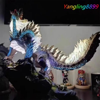 Monster Hunter Zinogre Thunder Wolf PVC Figure Painted Model Collect W/ Led 40cm