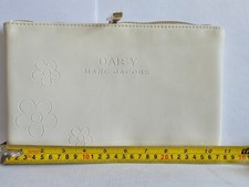 MARC JACOBS Daisy Fragrances white Pouch Cosmetic/Makeup Bag 7in x 11in