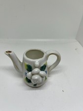 Vintage Miniature Coffee/Tea Pot With Flower Decoration Made In Occupied Japan
