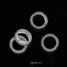 6 Sterling Silver Ring Rondelle European Charm Spacer Beads 6.2mm 97874