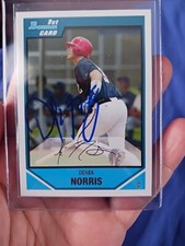 2007 Bowman Draft PICKS 1st Card Derek Norris Auto Autograph #BDPP23 Athletics