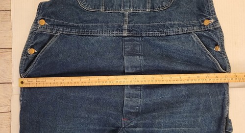 Dickies blau Denim Latzhose Baumwolle Hose Herren Größe 42 x 30 (29) * EUC * - Bild 10 von 12