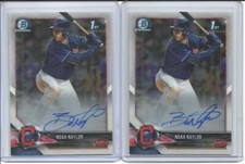 Noah Bo Naylor 2018 Bowman Chrome Draft Base Auto Autograph Lot of 2 CDA-NN