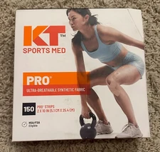 KT Tape, PRO Synthetic Kinesiology Athletic Tape, 150 Count, 10" Precut Beige
