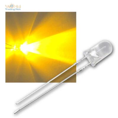 25 x LED 5mm Gelb Leuchtdiode, LED yellow, wasserklar