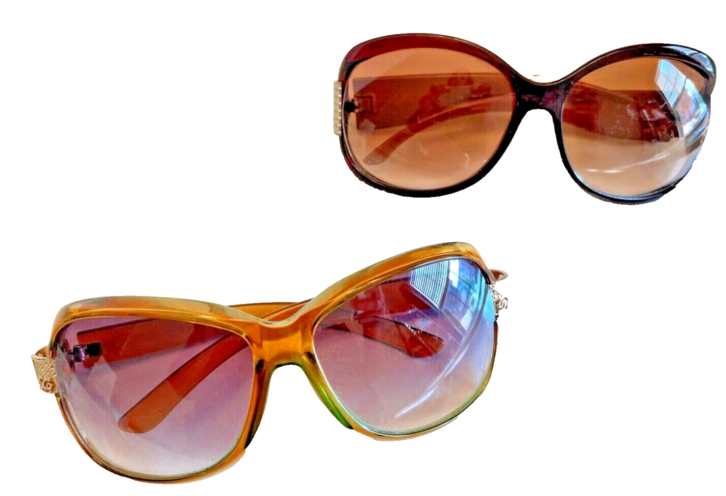 Women Retro Vintage Sunglasses 2-Pack Summer Fashion Accessories-image
