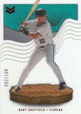 GARY SHEFFIELD /100 CHRONICLES MAGNITUDE CLEAR RED PARALLEL MARLINS #18 2023 23